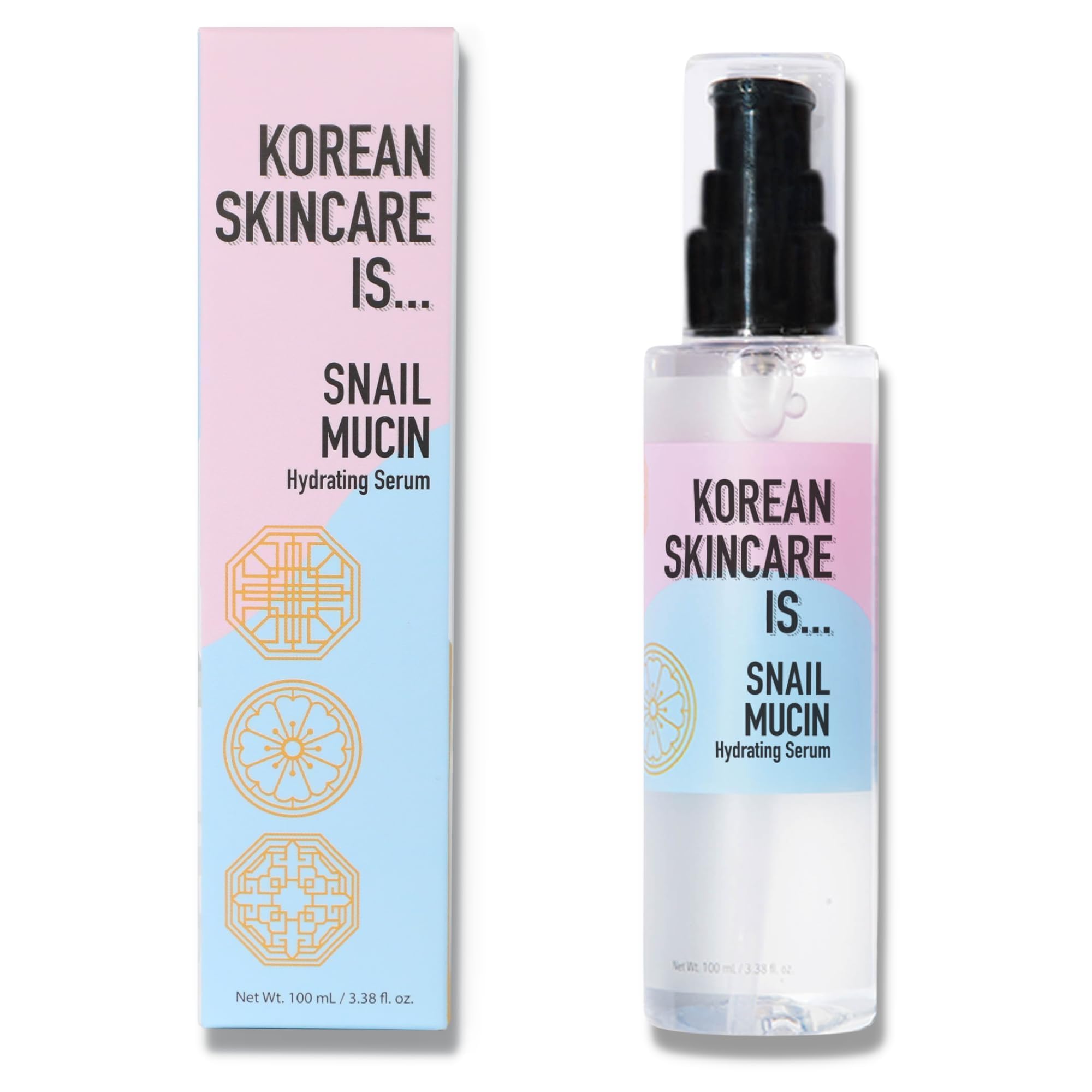 Elizabeth Mott - Korean Skincare is Snail Mucin - Deep Moisture Hydrating Face Serum for Clear Skin with 97% Snail Secretion Filtrate Combats Dull Skin & Fine Lines Cruelty-Free Formula 100ml