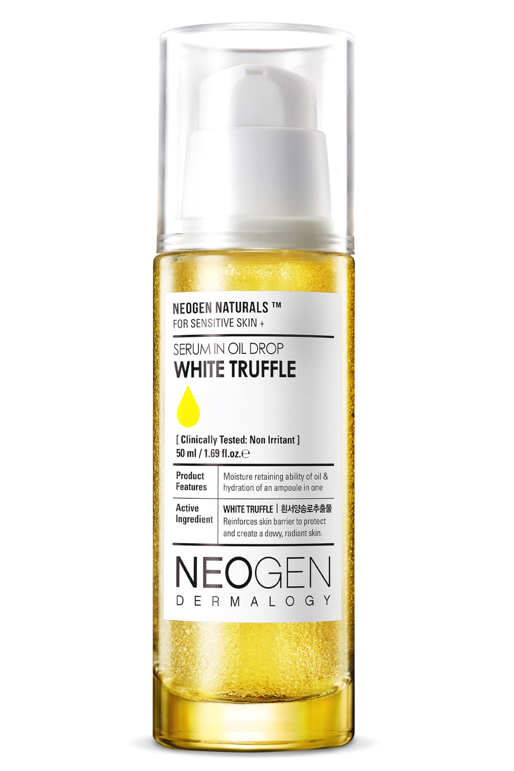 [K-Beauty] Neogen Dermalogy White Truffle Serum in Oil Drop w/ 3 Hyaluronic Acid & Niacinamide | Hydrating Face Oil Korean Glass Skin Serum 1.69 fl oz