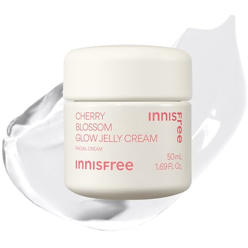 innisfree Cherry Blossom Glow Jelly Cream with Niacinamide for Smooth Glowing Skin Korean Skincare Hydrating Moisturizer